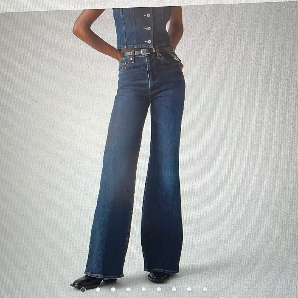 Ribcage Bell Women's Jeans in Dark Blue - NWT